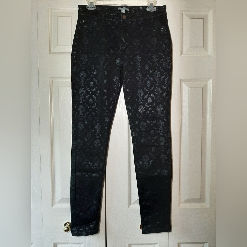 NY&C Black and silver stretch jeans